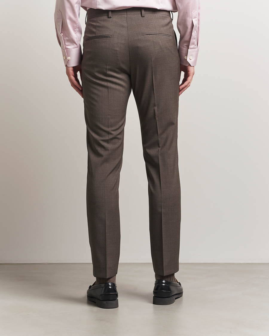 Homme | Pantalons | Tiger of Sweden | Tenuta Wool Suit Trousers Mud