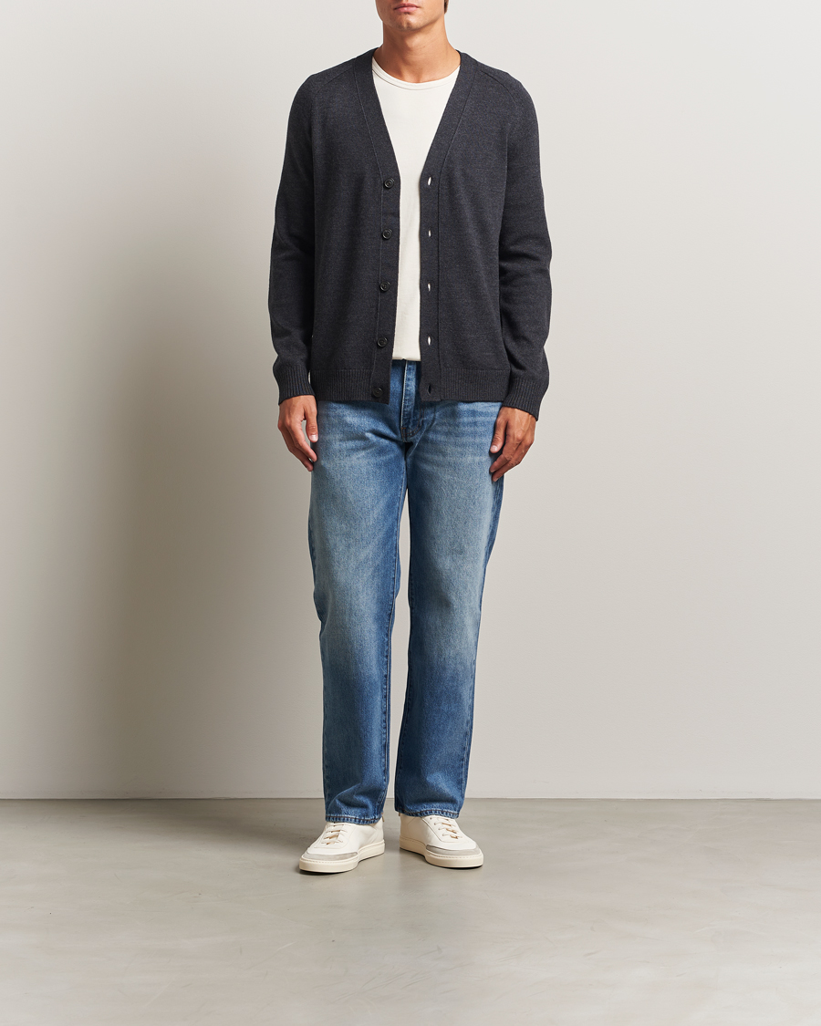 Heren | Truien | Tiger of Sweden | Eddie Merino Cardigan Grey Street