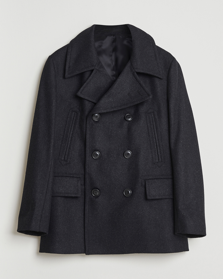 Homme | Manteaux Et Vestes | Tiger of Sweden | Mahler Wool/Cashmere Peacoat Charcoal