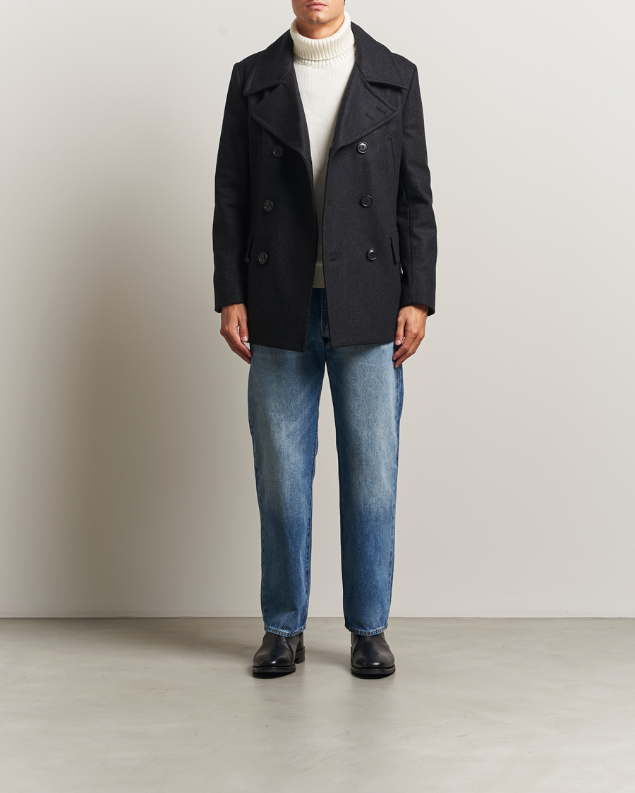 Homme | Manteaux Et Vestes | Tiger of Sweden | Mahler Wool/Cashmere Peacoat Charcoal