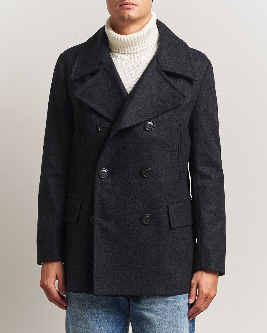 Homme | Manteaux Et Vestes | Tiger of Sweden | Mahler Wool/Cashmere Peacoat Charcoal