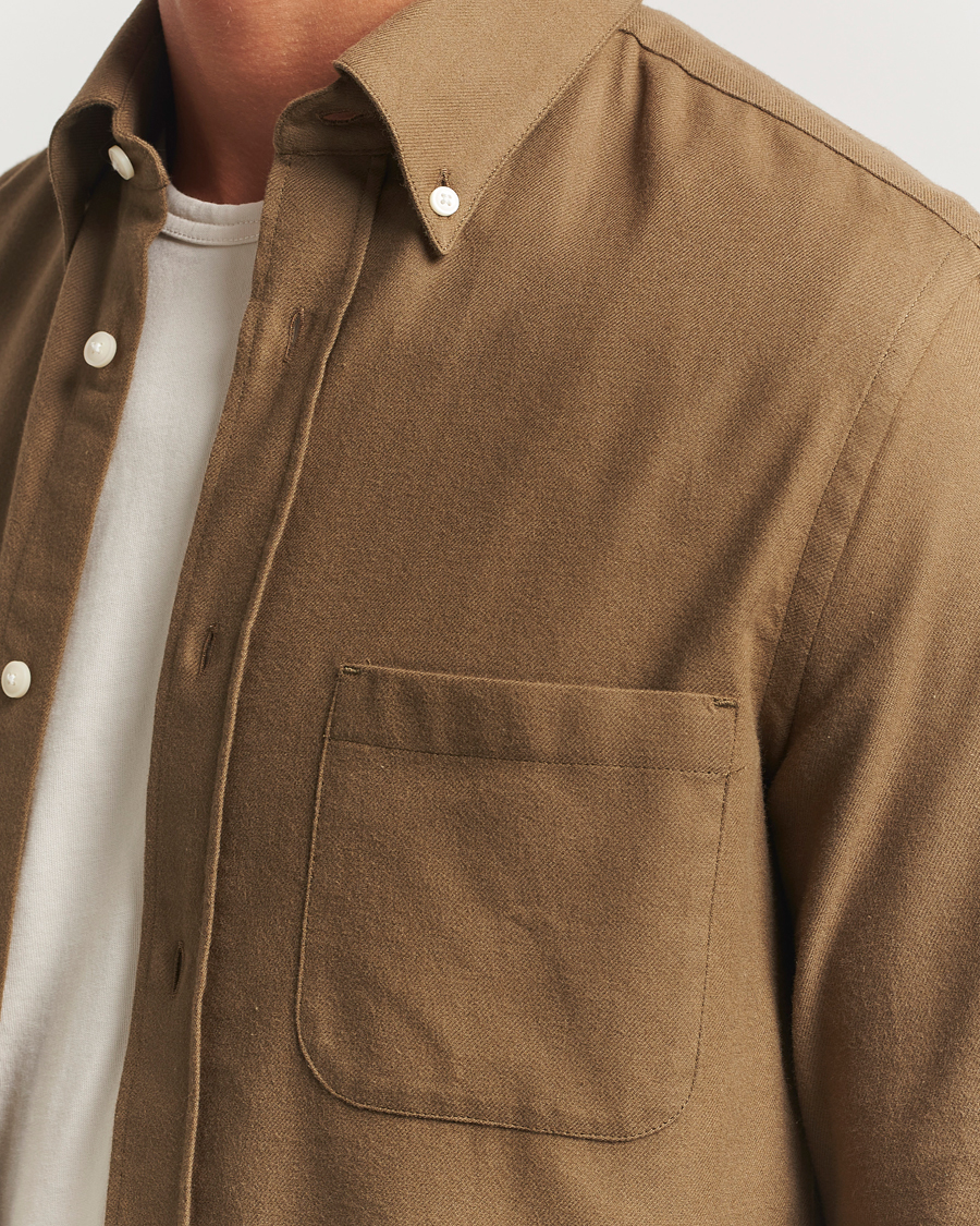 Heren | Overhemden | Tiger of Sweden | Bjorn Brushed Twill Shirt Old Wolf