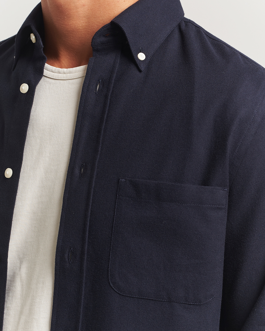 Homme | Chemises | Tiger of Sweden | Bjorn Brushed Twill Shirt Blue Function
