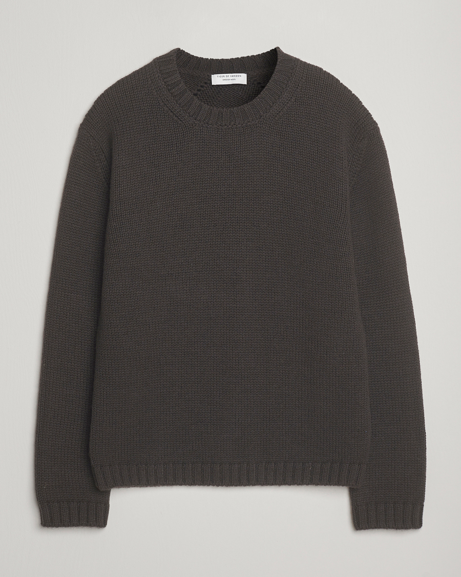 Homme | Pulls Et Tricots | Tiger of Sweden | Gregory Swedish Wool Knitted Sweater Triumph Steel