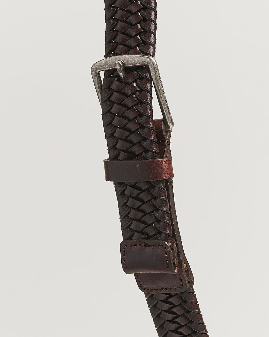 Heren | Riemen | Tiger of Sweden | Braidant Braided Belt Dark Brown