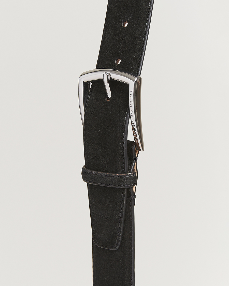 Heren | Riemen | Tiger of Sweden | Bergstroms Suede Belt Black