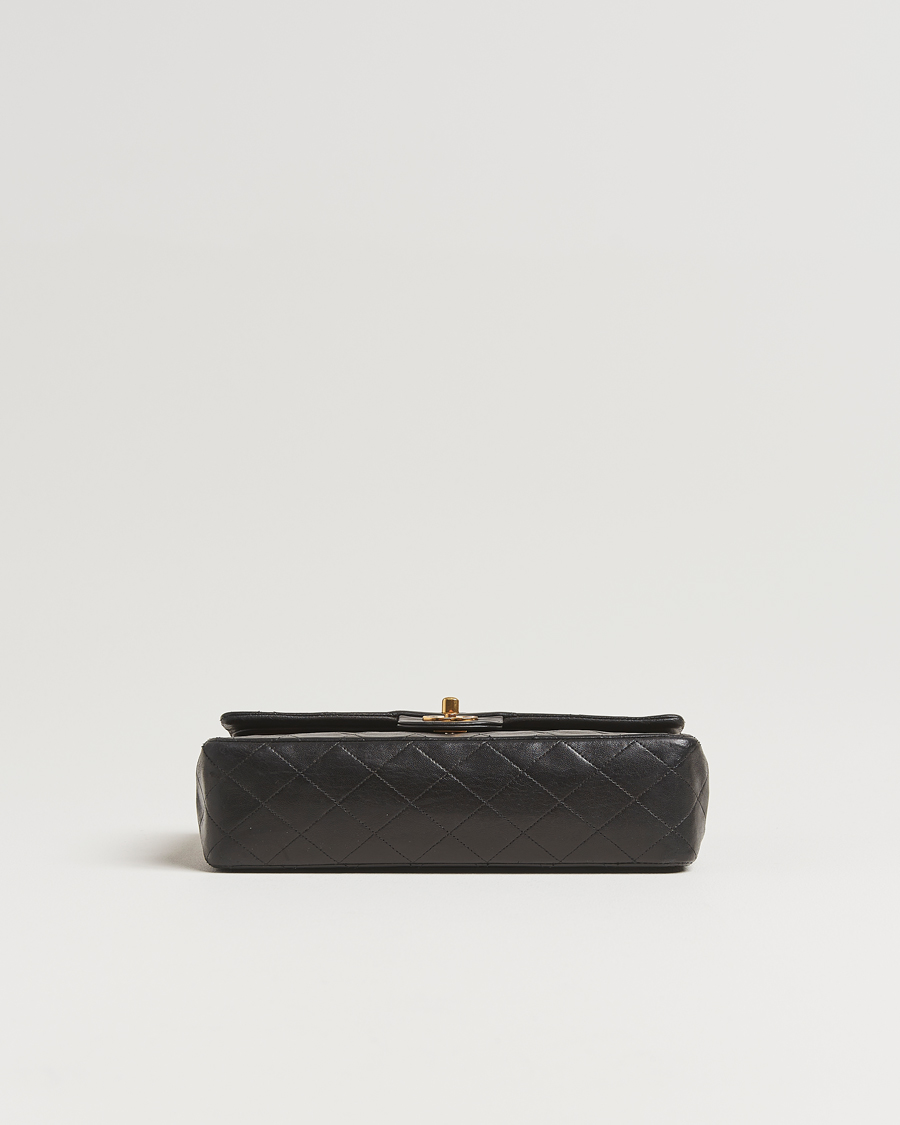 Homme | Gifts for Her | Chanel Pre-Owned | Classic Double Flap Medium Lambskin Black