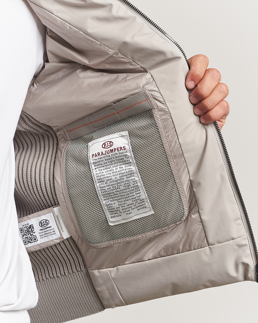Heren | Jassen | Parajumpers | Zorba Tech Knit Hybrid Jacket Chateau Grey