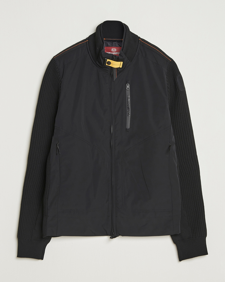 Homme | Manteaux Et Vestes | Parajumpers | Zorba Tech Knit Hybrid Jacket Black