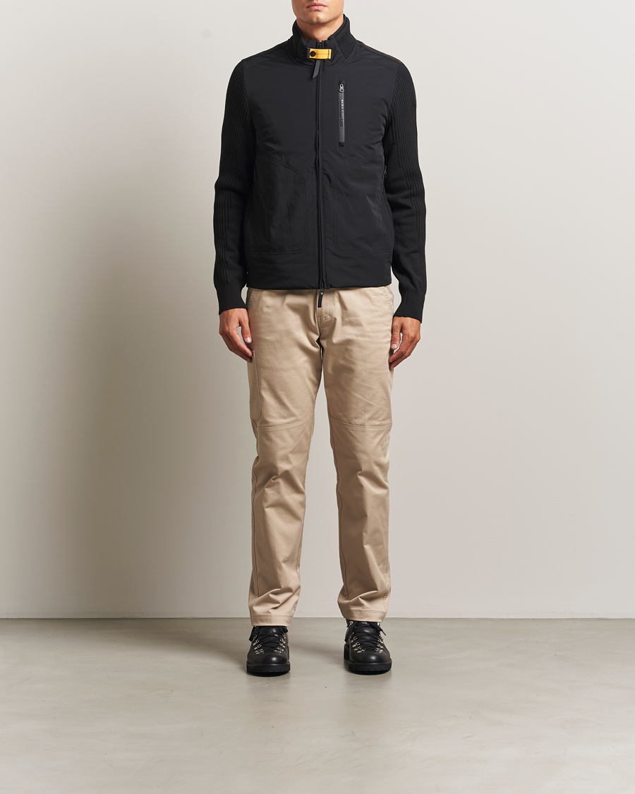 Homme | Manteaux Et Vestes | Parajumpers | Zorba Tech Knit Hybrid Jacket Black