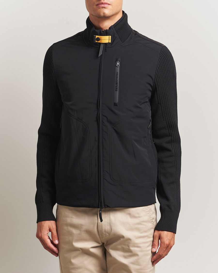 Homme | Manteaux Et Vestes | Parajumpers | Zorba Tech Knit Hybrid Jacket Black