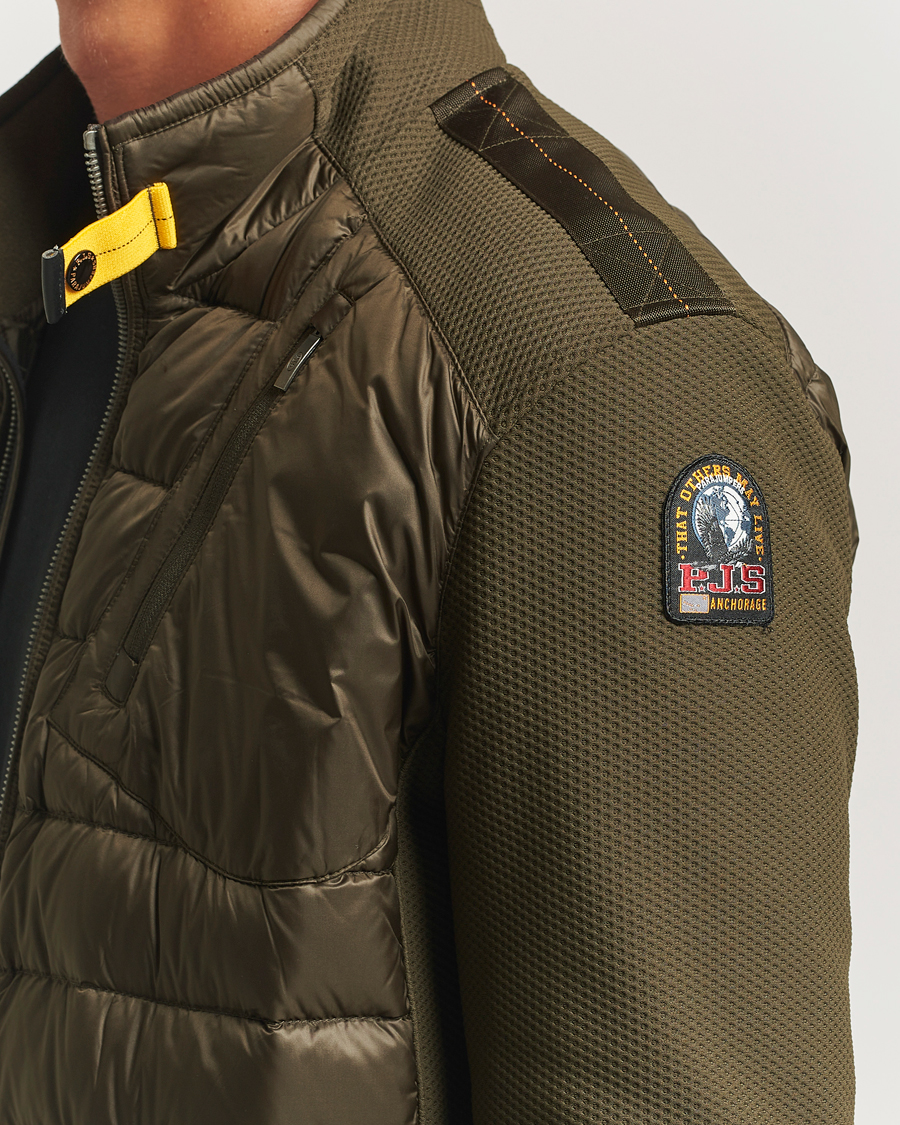 Heren | Jassen | Parajumpers | Jayden Warm Up Hybrid Jacket Deep Moss