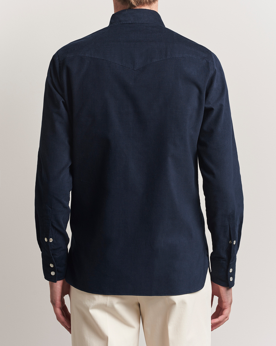 Homme | Chemises | 100Hands | Western Cord Shirt Navy
