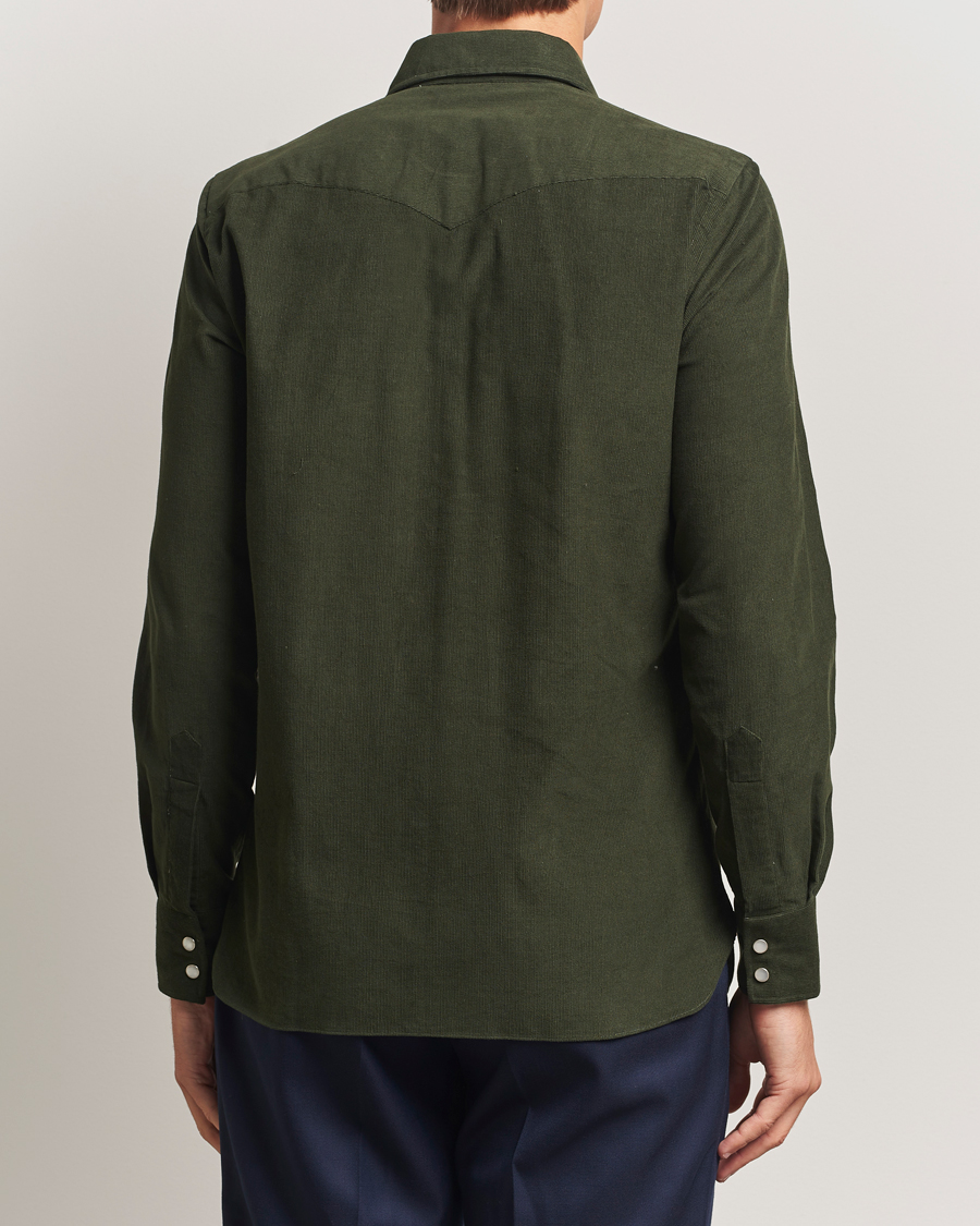 Homme | Chemises | 100Hands | Western Cord Shirt Olive