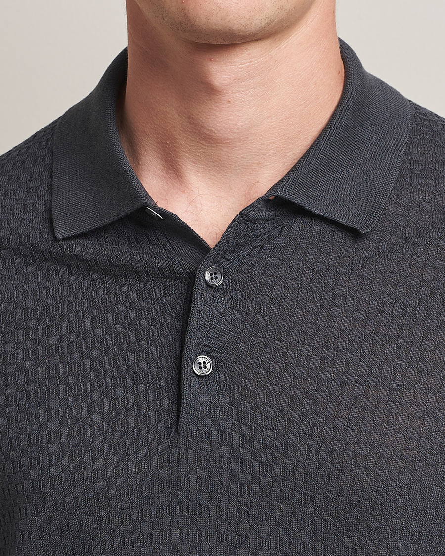 Heren | Polo's | Orlebar Brown | Burnham Silk/Cotton Polo Granite