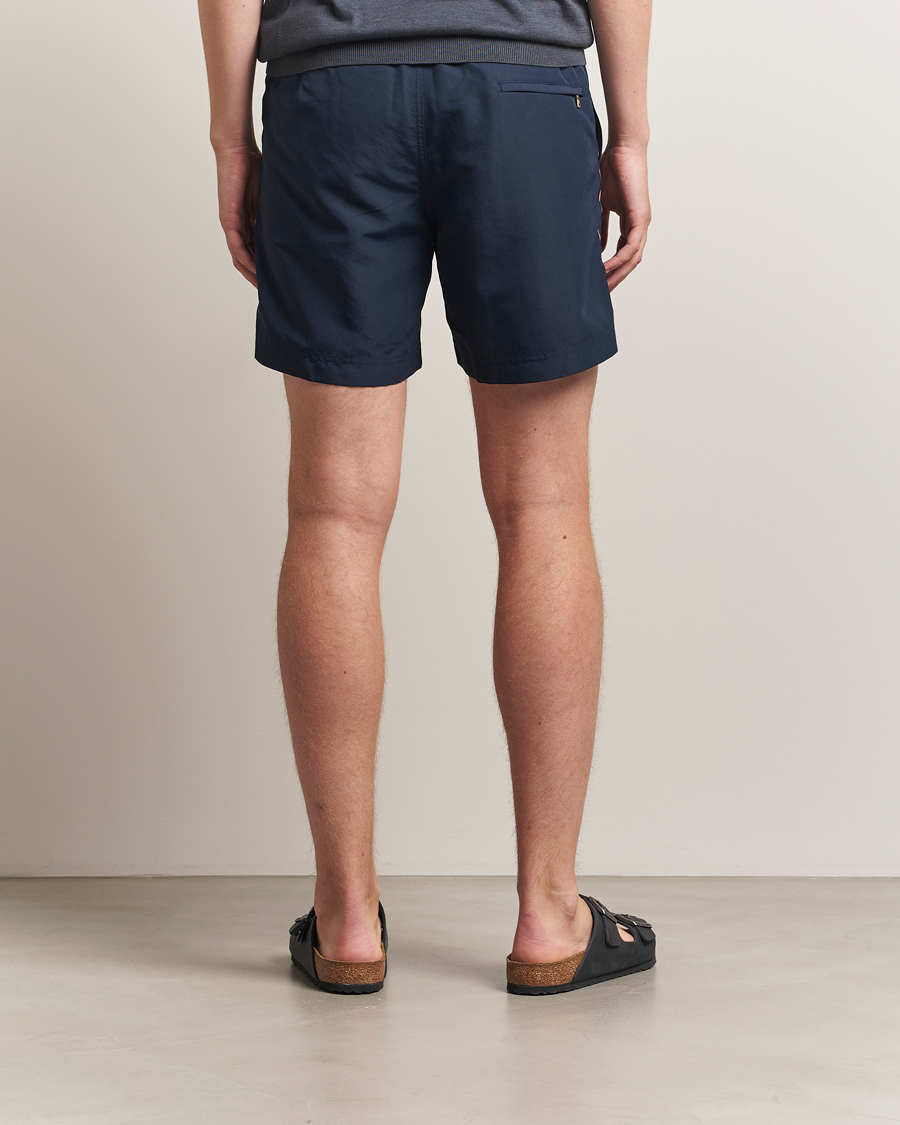 Homme | Maillots De Bain | Orlebar Brown | Bulldog Drawcord Stripe Swimshorts Night Iris