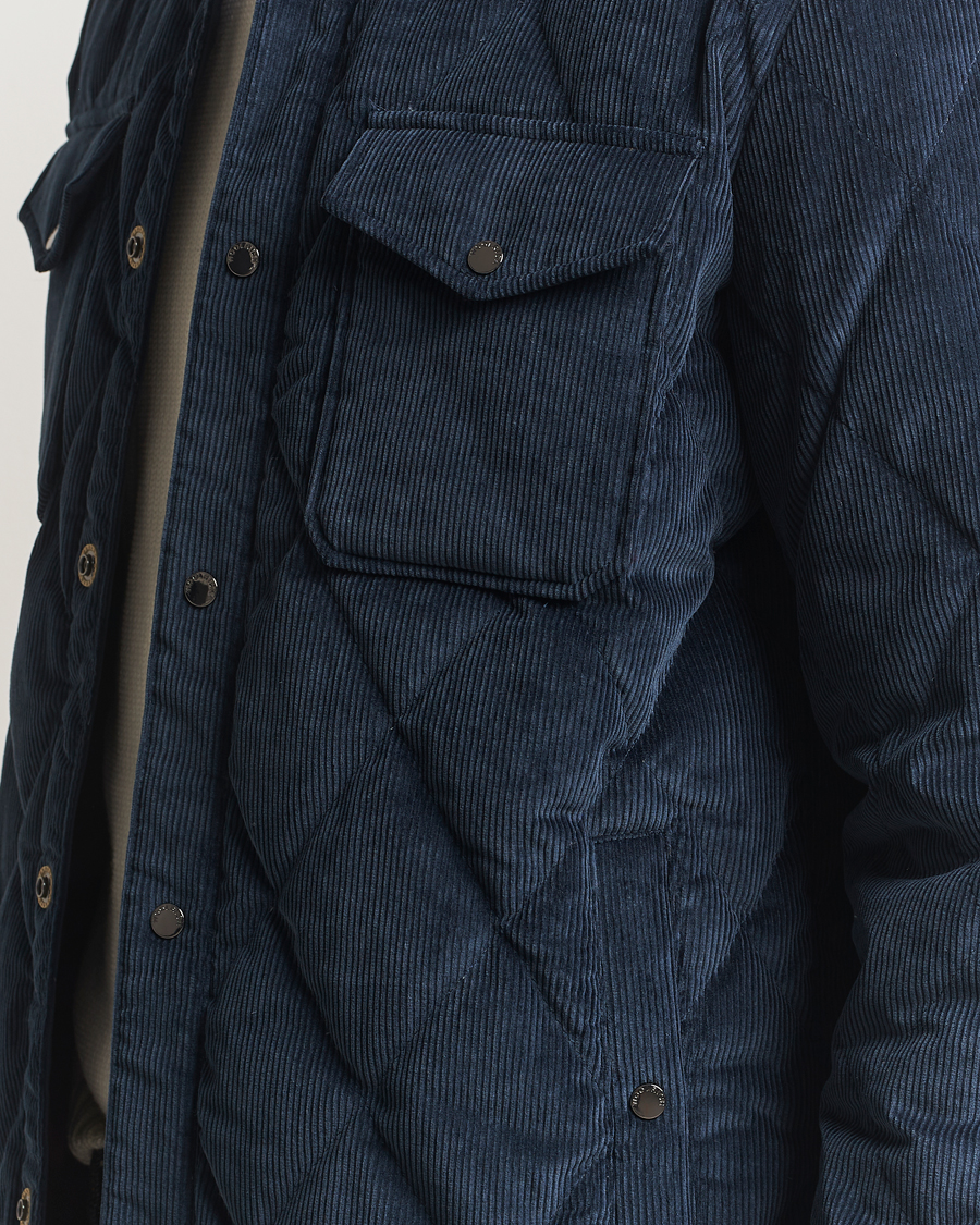 Homme | Manteaux Et Vestes | Woolrich | Corduroy Alaskan Shirt Jacket Melton Blue