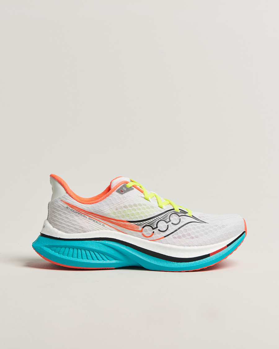 Homme | Chaussures De Running | Saucony | Endorphin Speed 5 Running Sneaker White/Mutant