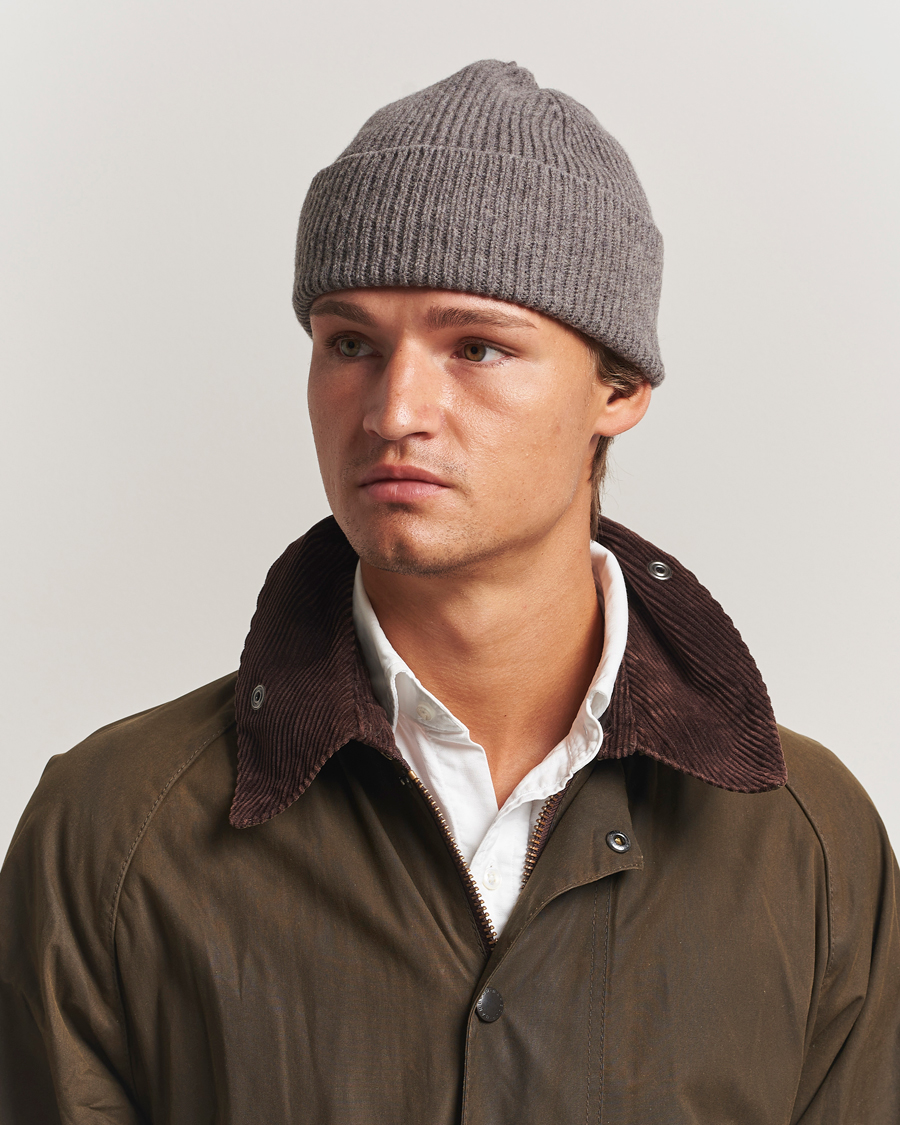 Homme | Bonnets | Robert Mackie | Clyde Lambswool Beanie Light Brown