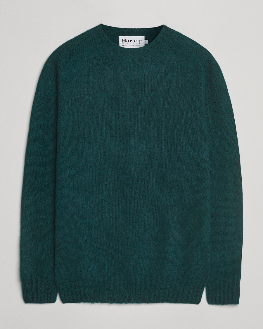 Homme | Pulls Et Tricots | Harley Of Scotland | Brushed Supersoft Lambswool Crewneck Tartan