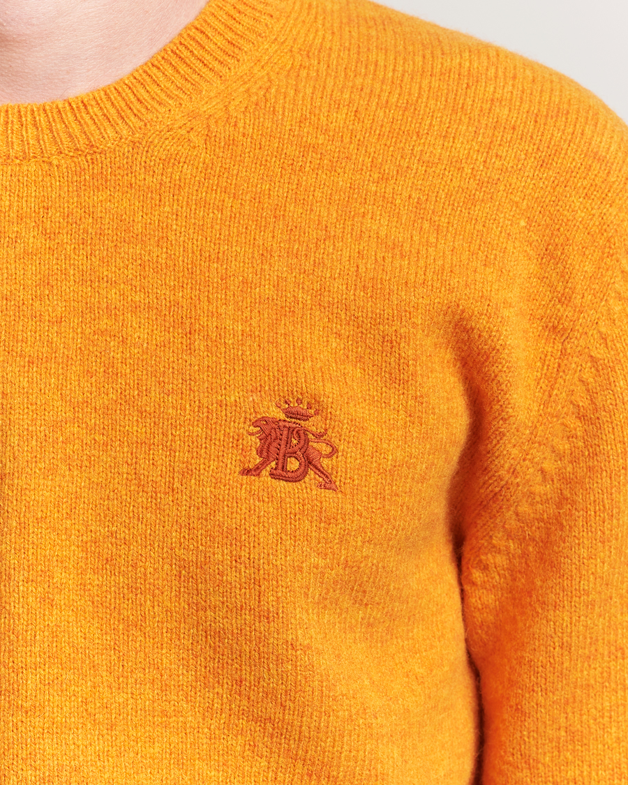 Homme | Pulls Et Tricots | Baracuta | Shetland Virgin Wool Crew Neck Orange