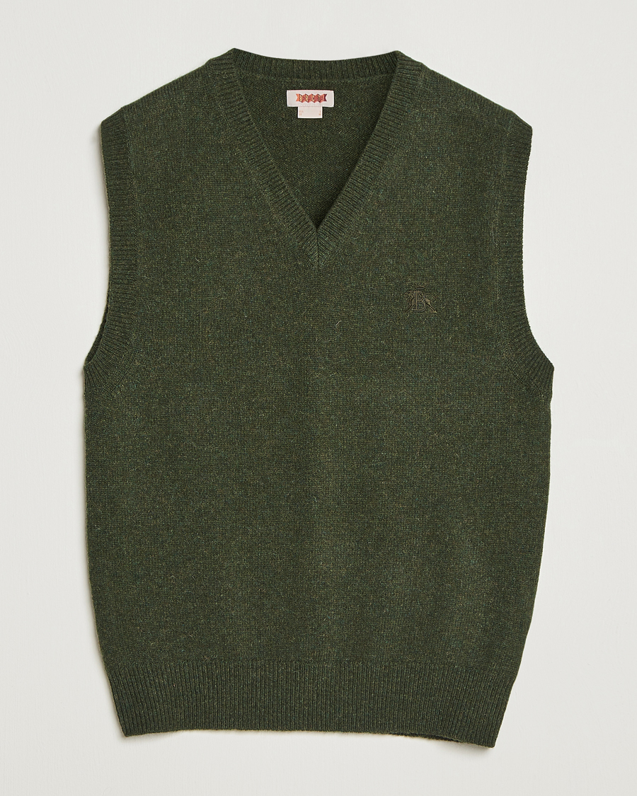 Heren | Truien | Baracuta | Shetland Virgin Wool Vest Beech