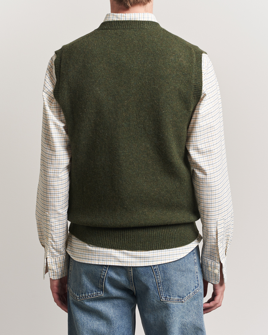 Heren | Truien | Baracuta | Shetland Virgin Wool Vest Beech