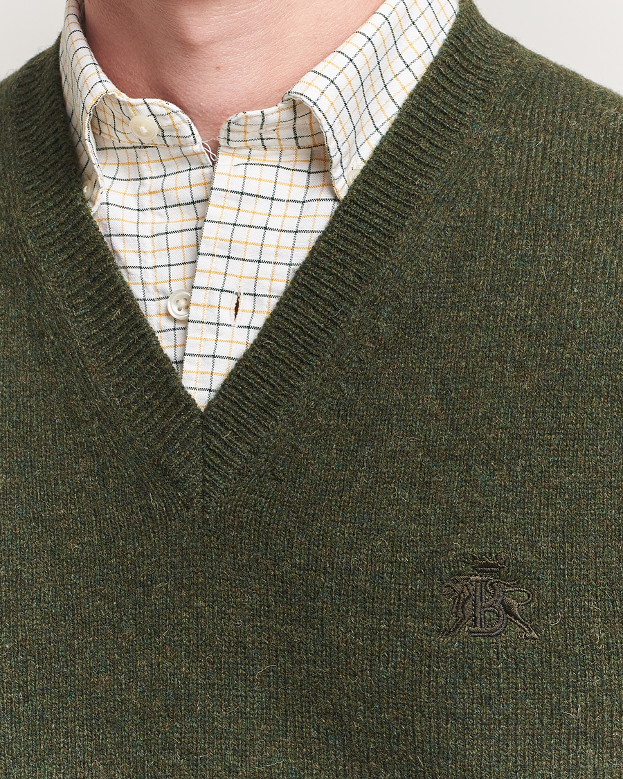 Heren | Truien | Baracuta | Shetland Virgin Wool Vest Beech