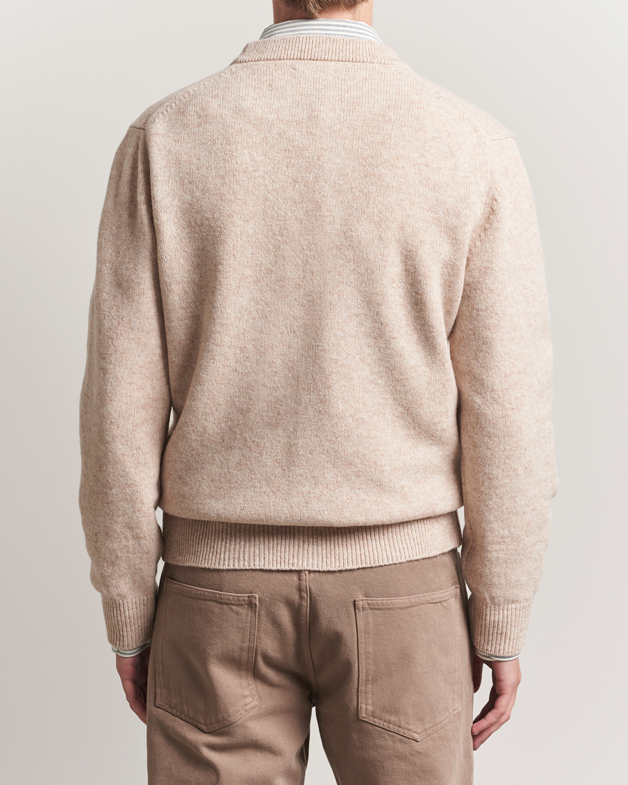Homme | Pulls Et Tricots | Baracuta | Shetland Virgin Wool Cardigan Antique White