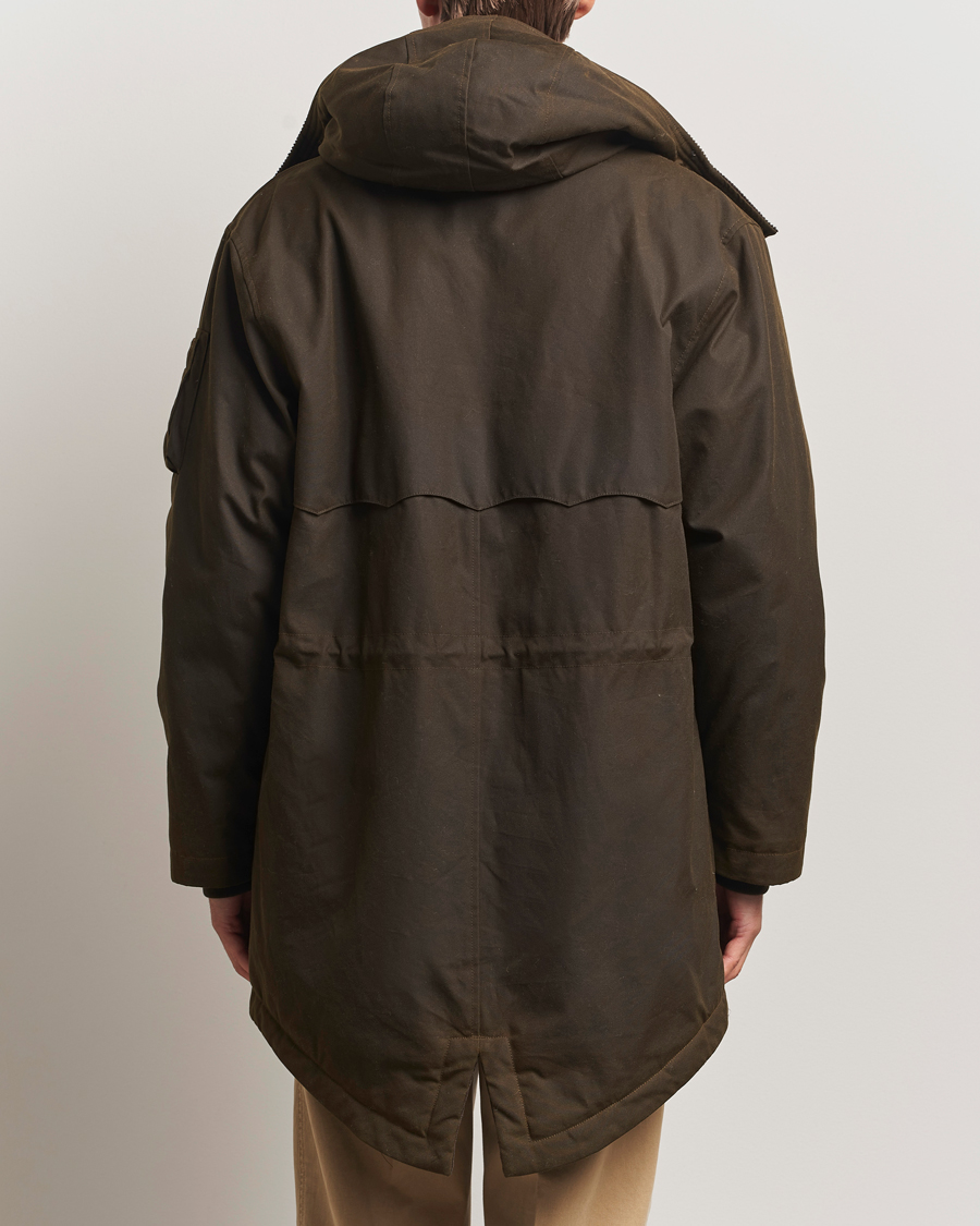 Heren | Jassen | Baracuta | Waxed Sherling Lined Parka Deep Moss