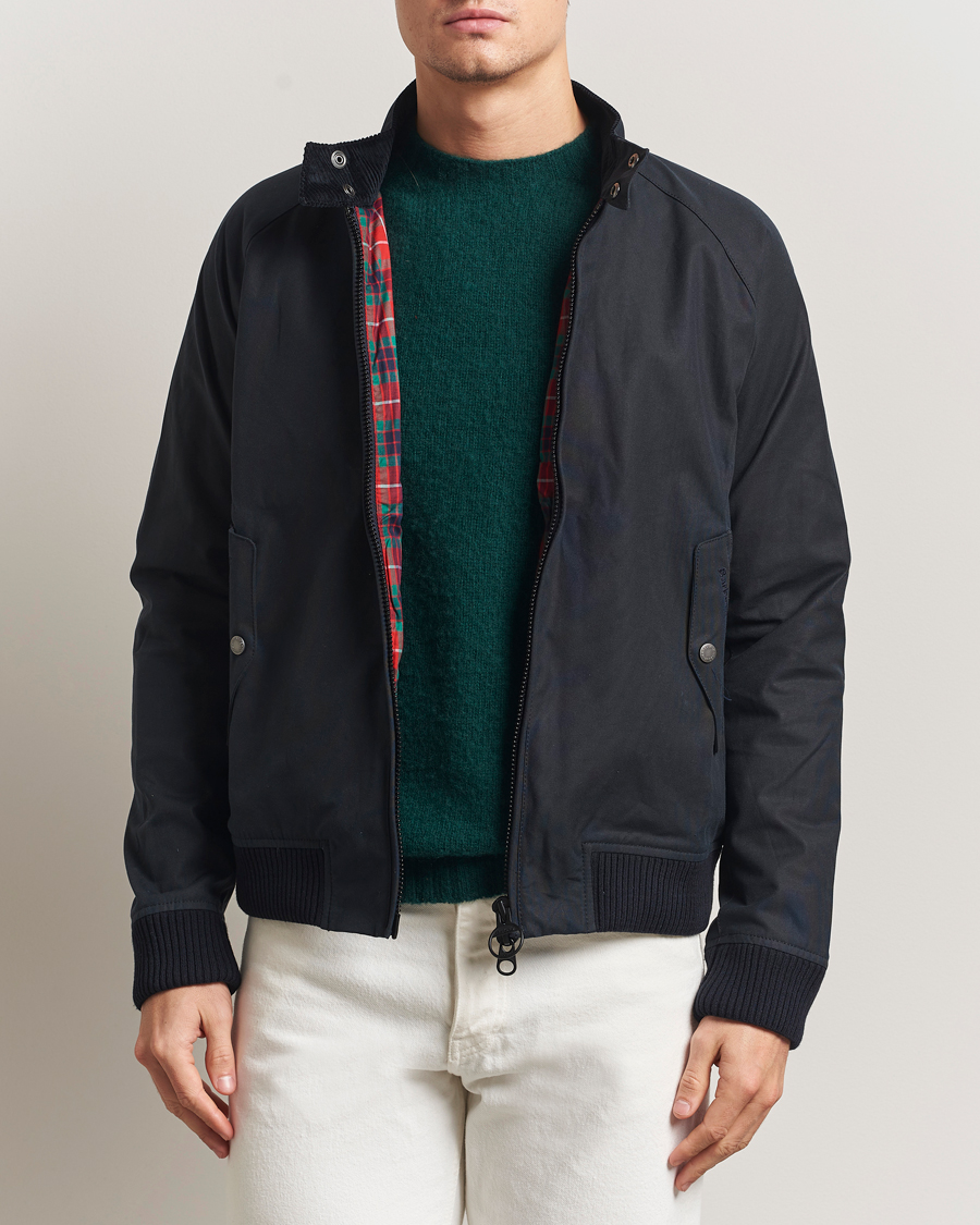 Heren | Jassen | Baracuta | Barbour x Porton Waxed Jacket Navy