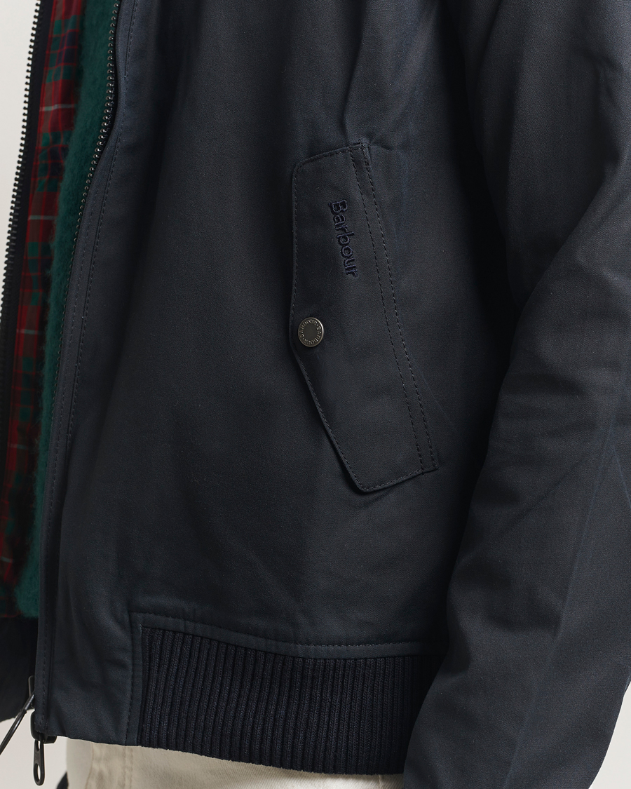 Heren | Jassen | Baracuta | Barbour x Porton Waxed Jacket Navy