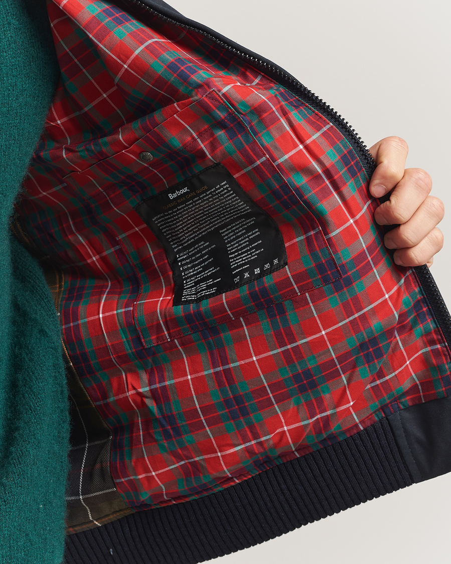 Heren | Jassen | Baracuta | Barbour x Porton Waxed Jacket Navy