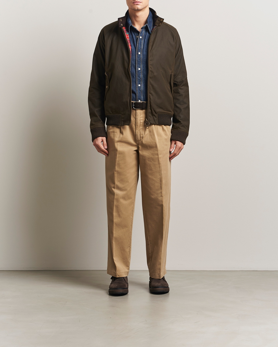 Heren | Jassen | Baracuta | Barbour x Porton Waxed Jacket Olive