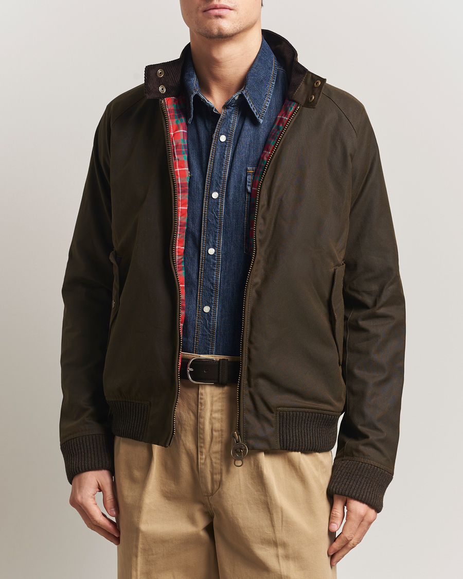 Heren | Jassen | Baracuta | Barbour x Porton Waxed Jacket Olive
