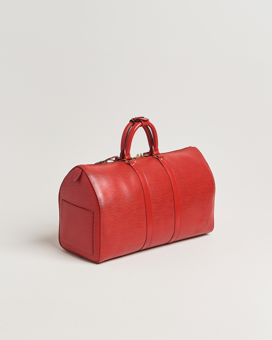 Homme | Pre-Owned & Vintage Bags | Louis Vuitton Pre-Owned | Keepall Epi Leather Red