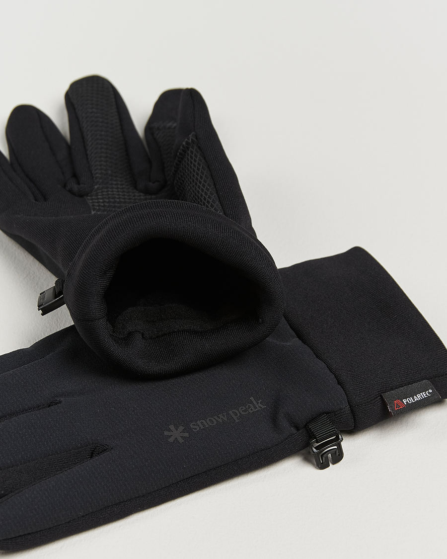 Homme | Gants | Snow Peak | Polartec Stretch Gloves Black