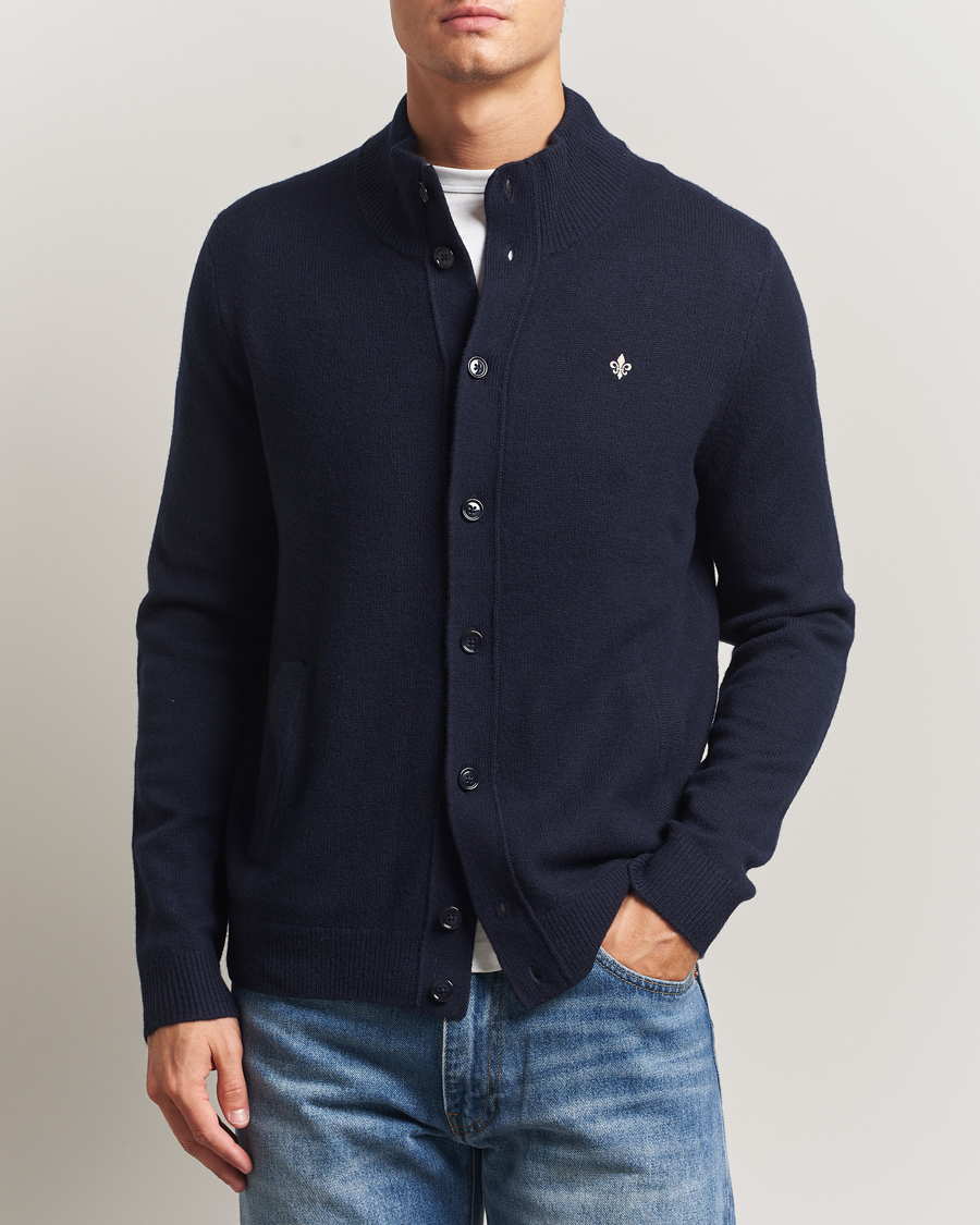 Homme | Pulls Et Tricots | Morris | Hertford Button Cardigan Navy