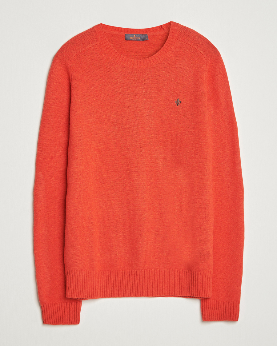 Homme | Pulls Et Tricots | Morris | Hertford Lambswool Merino Crew Neck Red