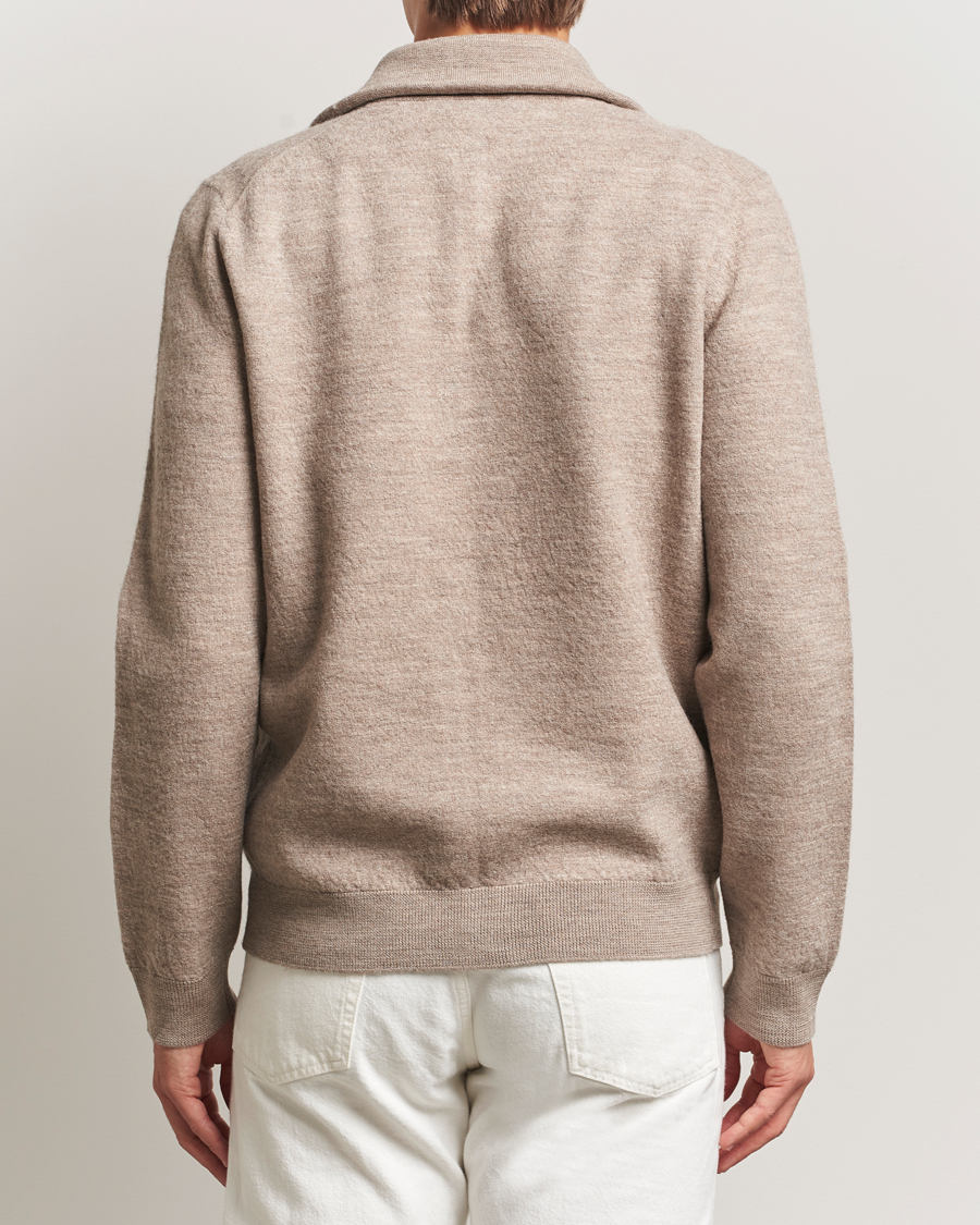 Heren | Truien | Morris | Corke Knitted Zip Jacket Khaki