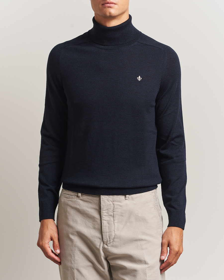 Homme | Pulls Et Tricots | Morris | Merino Roller Neck Navy