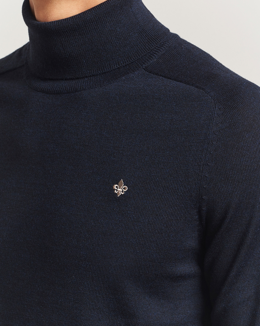 Homme | Pulls Et Tricots | Morris | Merino Roller Neck Navy