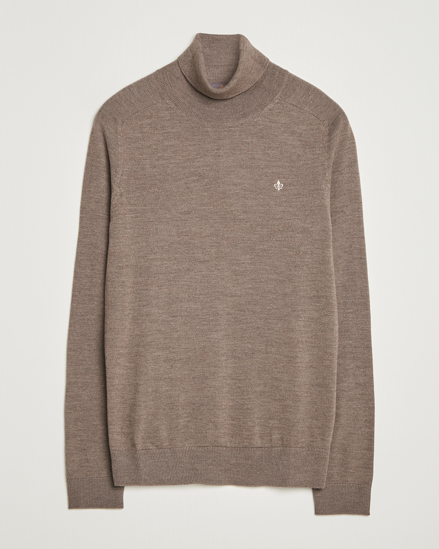 Heren | Truien | Morris | Merino Roller Neck Brown