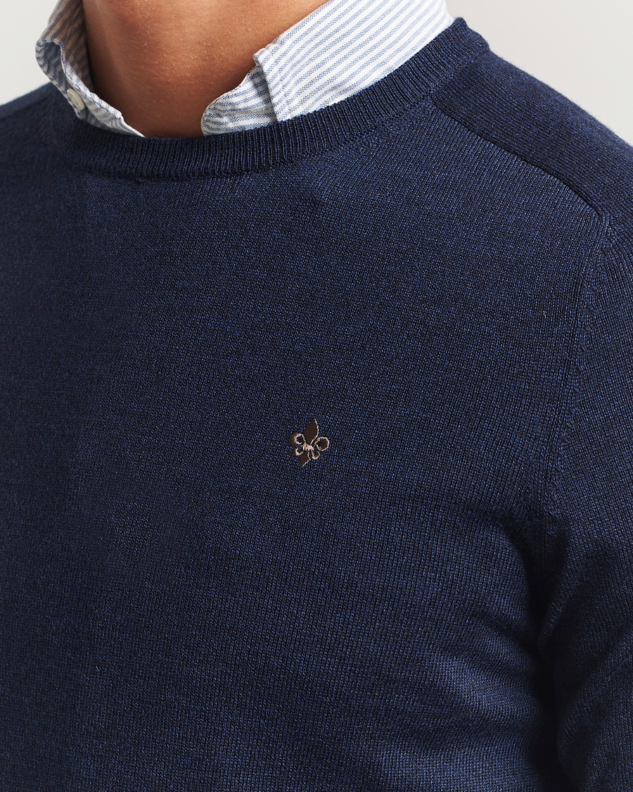 Homme | Pulls Et Tricots | Morris | Merino O-Neck Dark Blue
