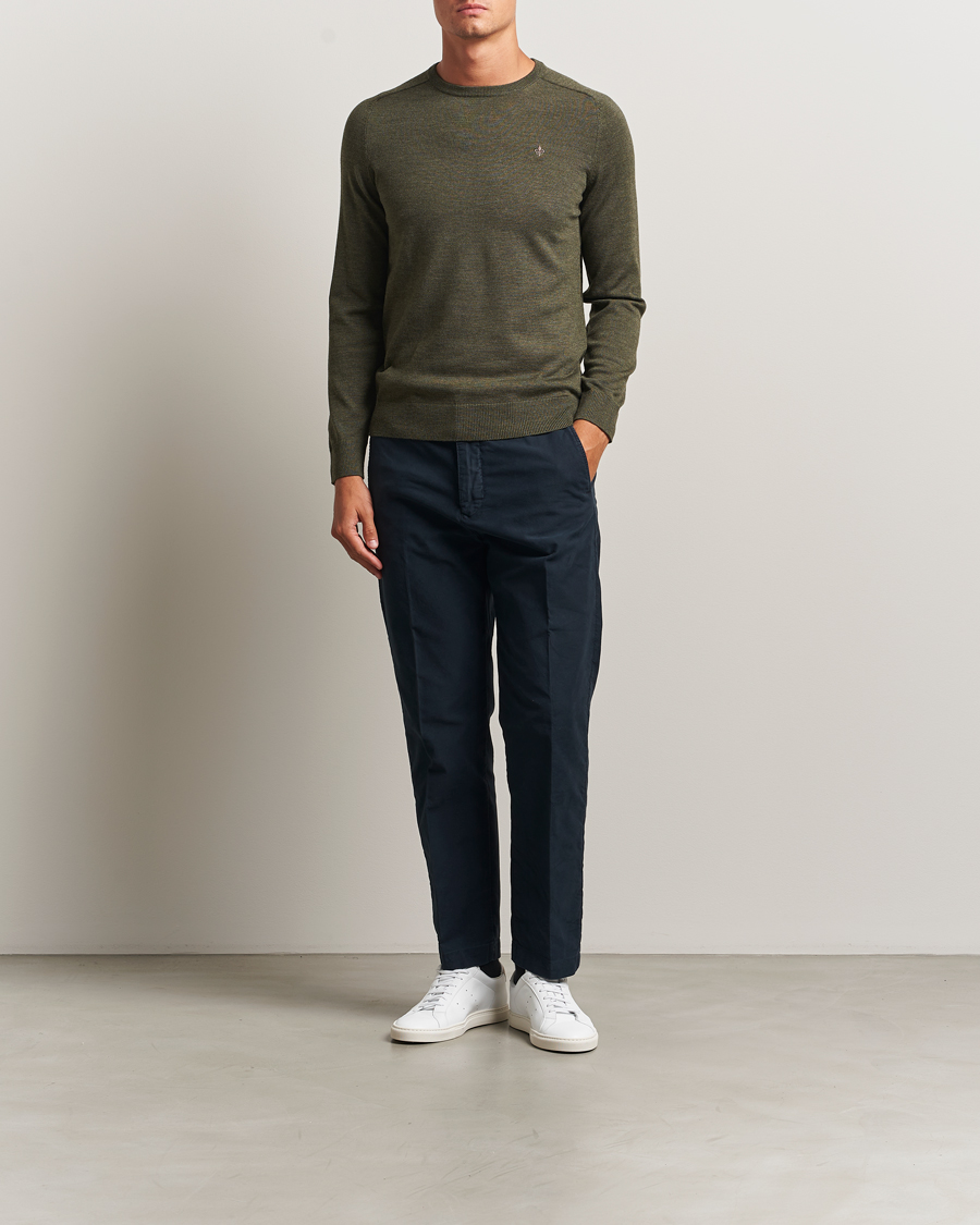Homme | Pulls Et Tricots | Morris | Merino O-Neck Olive