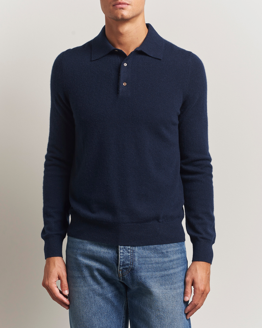 Homme | Pulls Et Tricots | Morris | Cashmere Polo Neck Navy