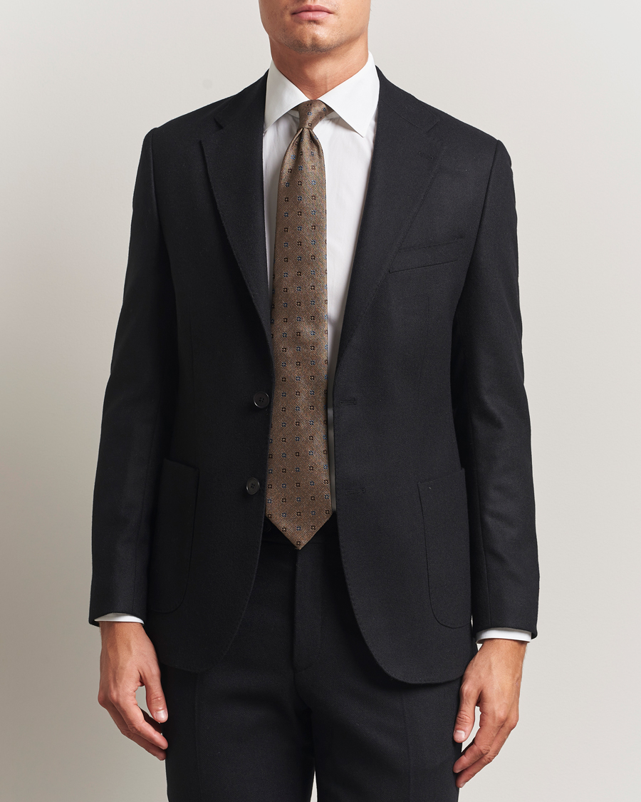 Homme | Blazers | Morris | Flannel Wool Blazer Black