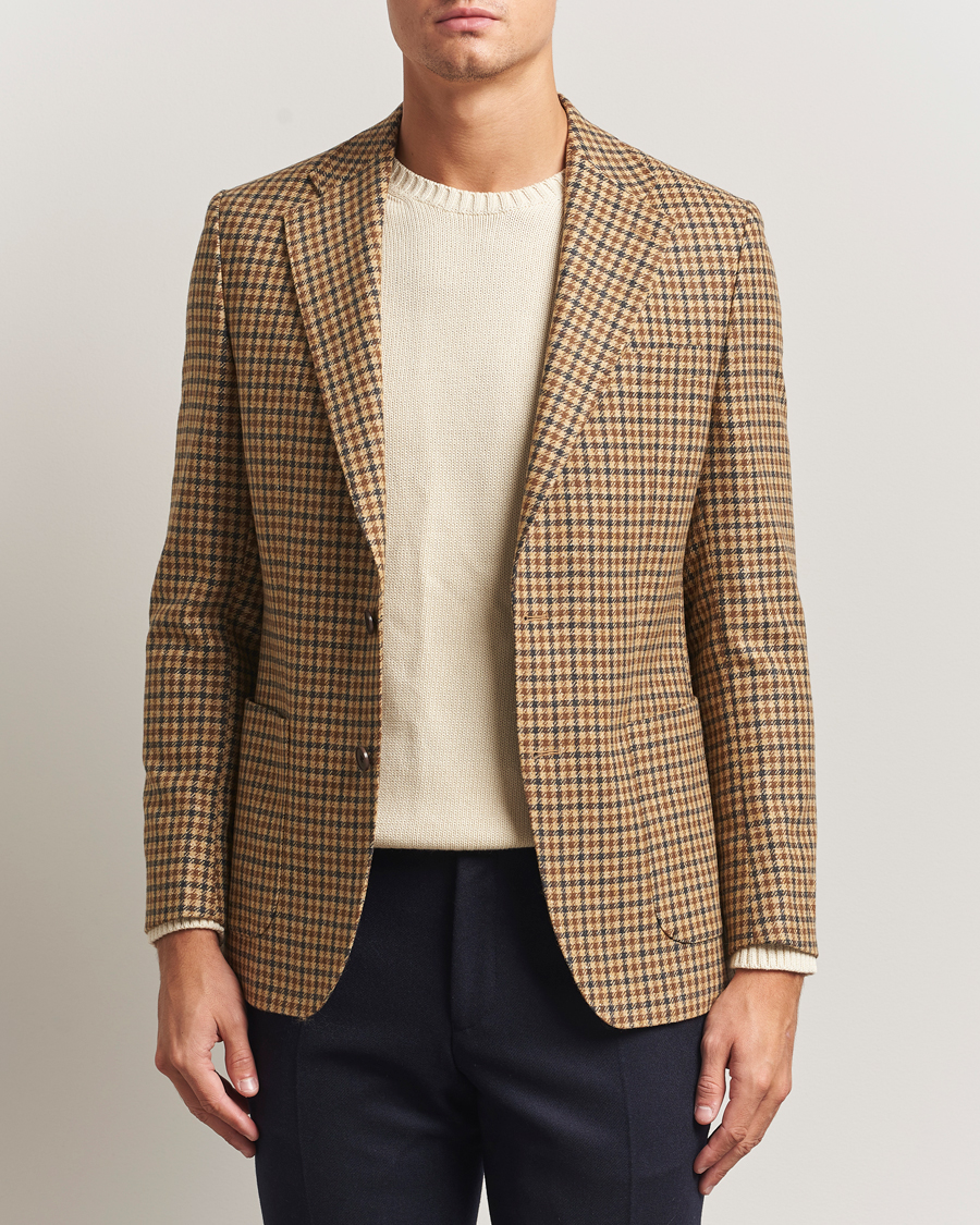 Homme | Blazers | Morris | Wool Sport Check Jacket Brown