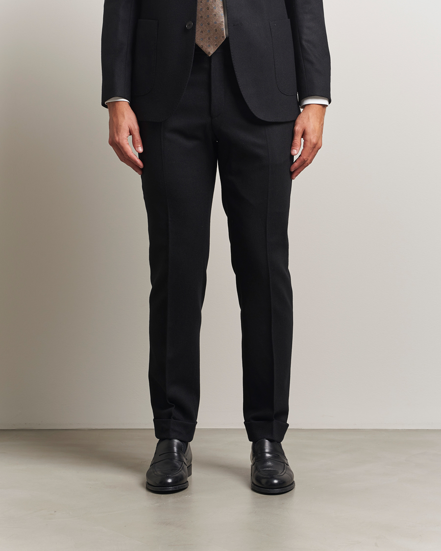 Homme | Pantalons | Morris | Jack Flannel Trousers Black