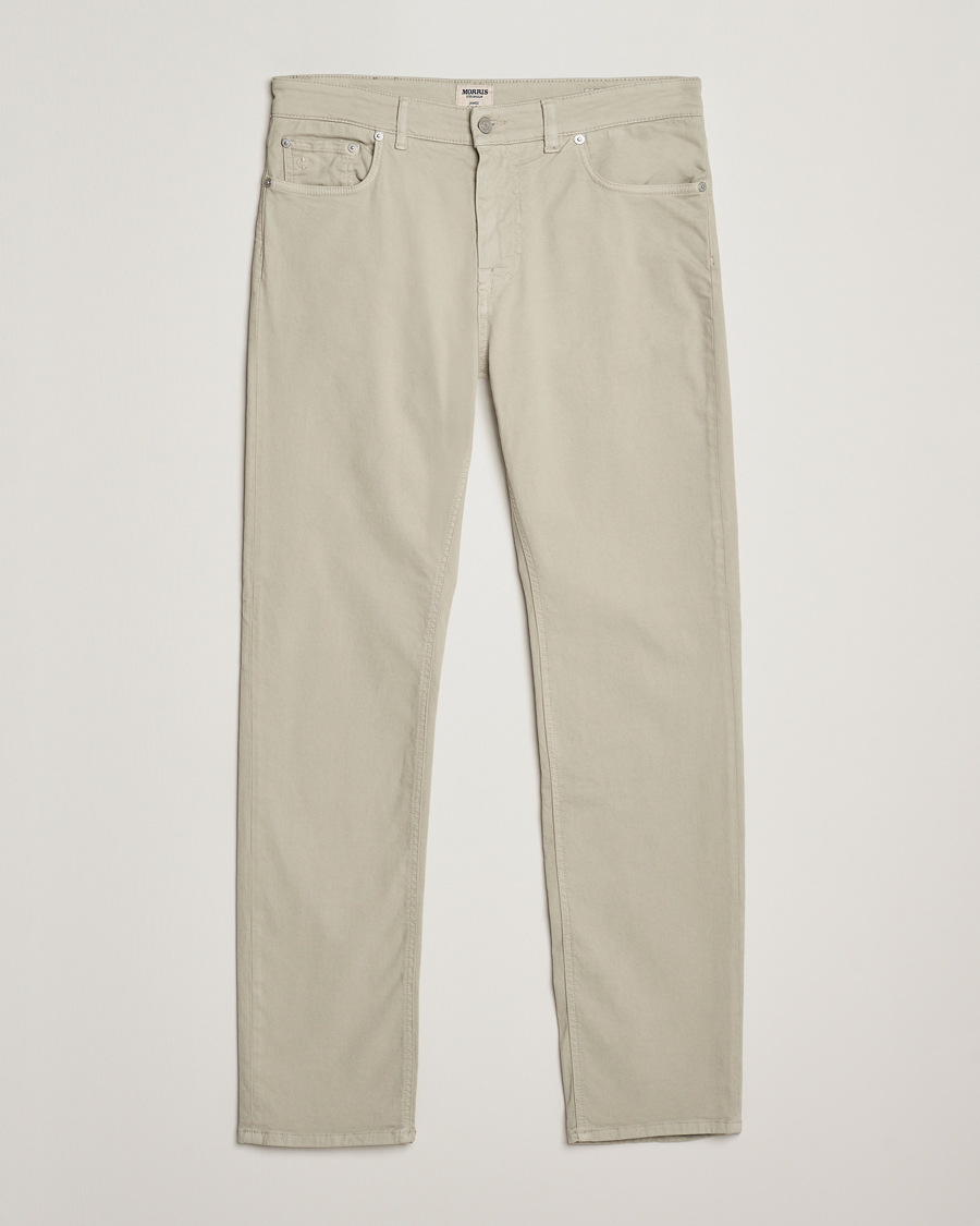 Heren | Broeken | Morris | James Brushed 5-Pocket Pants Khaki